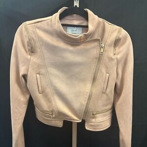 Iris Tan Suede cropped Jacket
